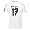 Maglia ufficiale Real Madrid Lucas V. 17 Casa 2024-25 per Uomo